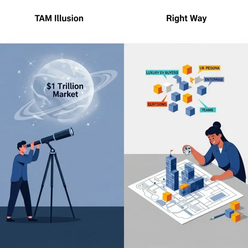 The TAM Illusion: Why Startups Get It Wrong and How to Get It Right